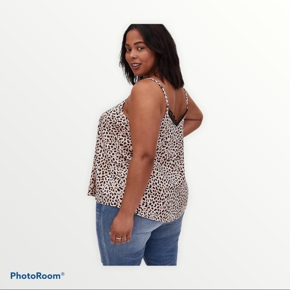 NWT TORRID Sophie Leopard Satin Charmeuse Camisole - Picture 4 of 12